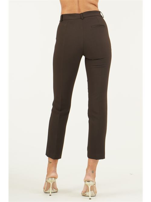 Pantalone in cady elastico GM by Gai Mattiolo | GM4420MORO